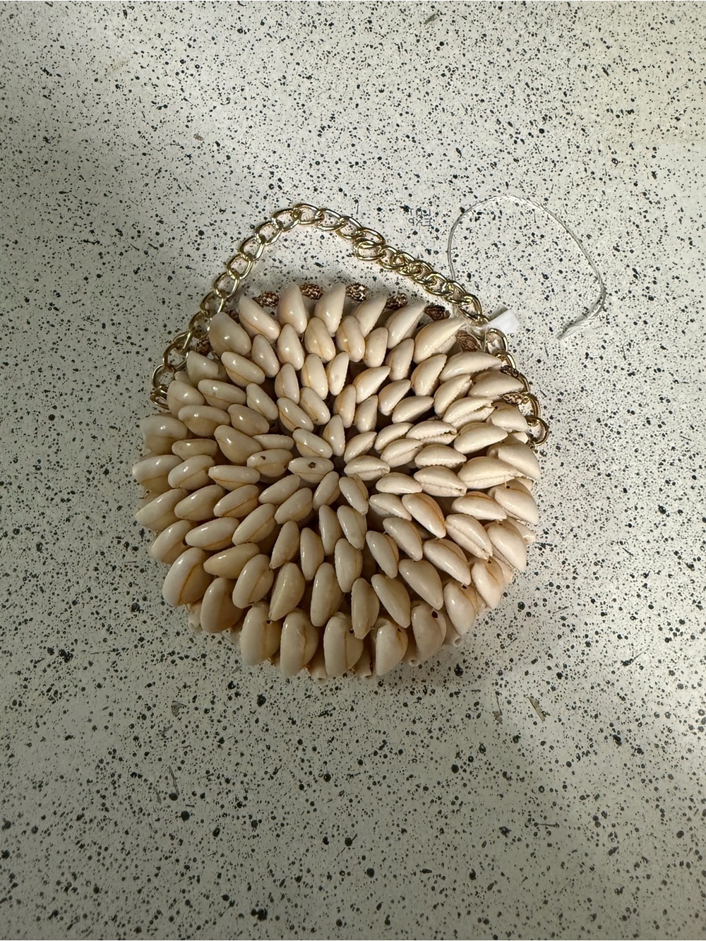 Vintage seashell beaded purse